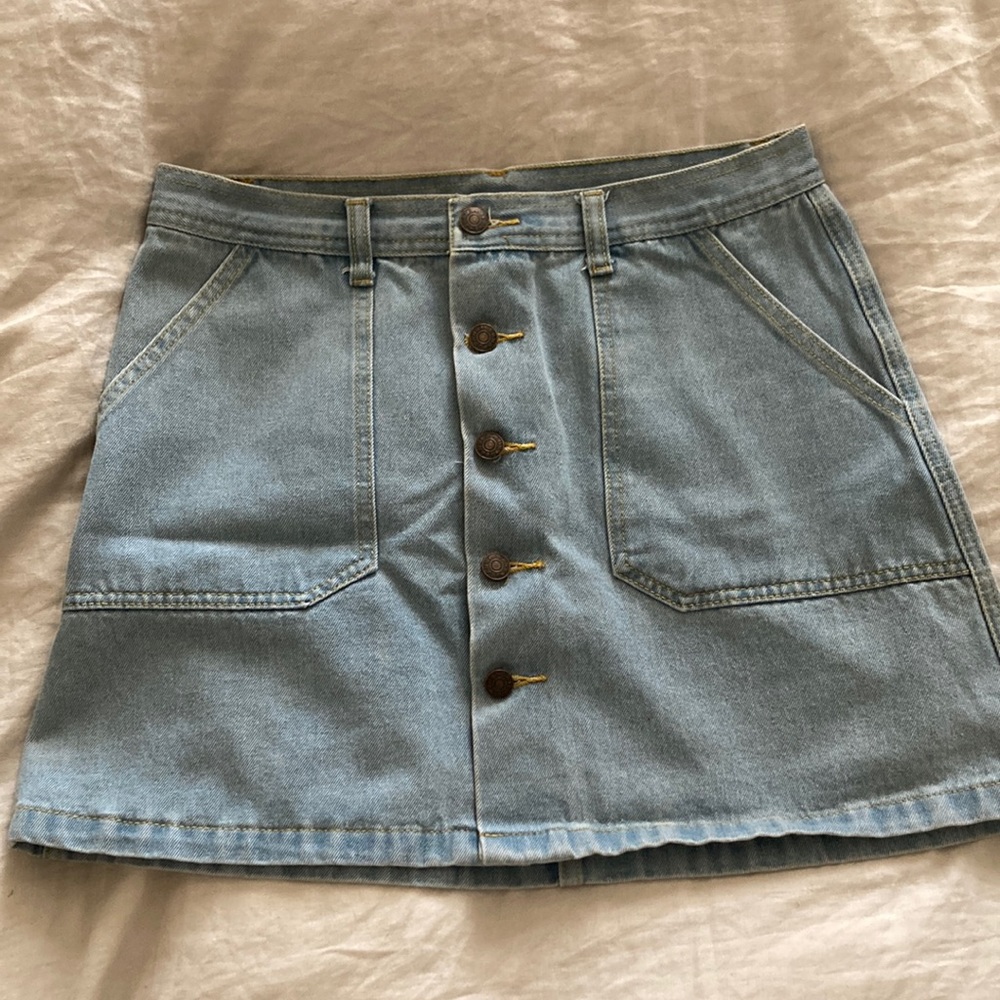 Light-wash Denim Skirt